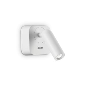 APLICA BEAN AP SQUARE, ALB, DIN METAL, STIL MODERN