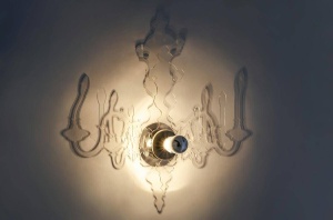 APLICA ICE 3D, CROM/TRANSPARENT, DIN METAL SI ACRIL, STIL MODERN - Img 6