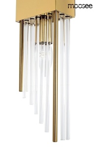 APLICA MOOSEE SLANT, AURIE, CONFECTIONATA DIN METAL SI STICLA, STIL MODERN - Img 3