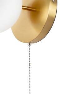 APLICA ORO, AURIE, CONFECTIONATA DIN METAL SI STICLA, STIL MODERN - Img 4