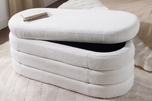 BANCA CU SPATIU DEPOZITARE, VOQUE 115CM, MATERIAL BOUCLE, ARTIM GROUP SELECTION - Img 6