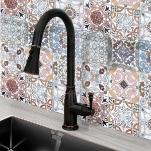BATERIE BUCATARIE REA DECO, NEGRU MAT, DESIGN MODERN, CALITATE SUPERIOARA, REA