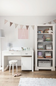 BIBLIOTECA PENTRU CAMERA BEBELUSI INES ALB DESIGN CLASIC BA - Img 3