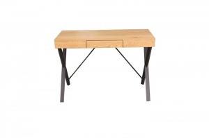 BIROU 110CM, STUDIO, COD 40624, DIN METAL SI MDF, CULOAREA STEJARULUI - Img 2