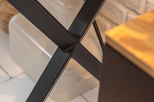 BIROU 110CM, STUDIO, COD 40624, DIN METAL SI MDF, CULOAREA STEJARULUI - Img 8
