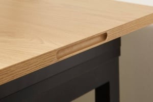 BIROU MODERN, FLEX 80-160CM, COD 41211, DIN MDF INFOLIAT SI METAL - Img 5
