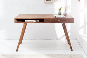 BIROU RETRO 120CM, DIN LEMN MASIV, CULOARE NATURALA