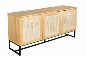 BUFET 160CM, COD 41611, FURNIR SI METAL, TESATURA VIENEZA - Img 5