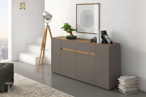 BUFET 4 USI 172CM, TONYA, COD 3677, STIL MODERN, REALIZATA DIN PANOURI ECO DIN LEMN - Img 5