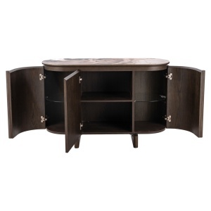 BUFET DINING LANGFORD, REALIZAT DIN METAL, LEMN, MDF SI CERAMICA, CULOARE MARO, DESIGN DEOSEBIT, RICHMOND INTERIORS - Img 5