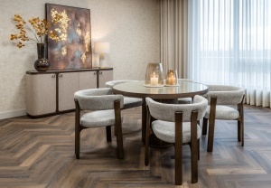 BUFET DINING WILLOX, REALIZAT DIN METAL, LEMN DE STEJAR, MDF SI IN, CULOARE BEJ, DESIGN DEOSEBIT, RICHMOND INTERIORS - Img 13