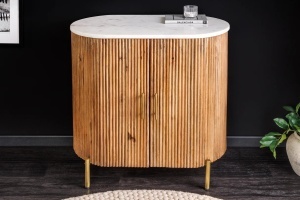 BUFET LIVING, TRES CHIC, 70CM, LEMN DE MANGO SI BLAT DIN CERAMICA, ARTIM GROUP SELECTION