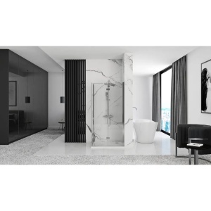 CABINA DE DUS MOLIER 90X80, CROM, CALITATE SUPERIOARA - Img 2