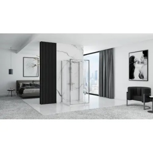 CABINA DE DUS RAPID SWING 120X80, CROM, FARA CADITA, CALITATE SUPERIOARA - Img 4
