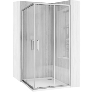CABINA DE DUS REA CITY 90X90, NICKEL PERIAT, CU CADITA SAVOY NEAGRA, CALITATE SUPERIOARA