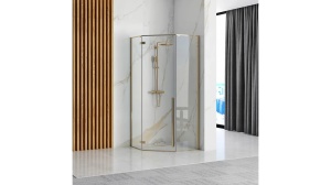 CABINA DE DUS REA DIAMOND, 100x100CM, AURIU, DIN STICLA, CALITATE SUPERIOARA - Img 2