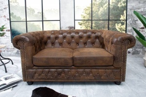 CANAPEA 2 LOCURI, MARO ANTIC STIL ENGLEZESC, CHESTERFIELD, DESIGN VINTAGE, ARTIM GROUP SELECTION