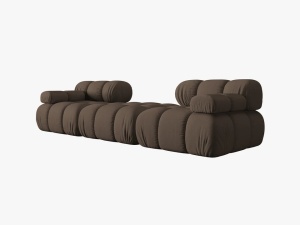 CANAPEA/COLTAR MODULAR BELLIS, 3 LOCURI, 188 CM, MARO 40, TAPITERIE DIN CATIFEA 3D, DESIGN DEOSEBIT - Img 3