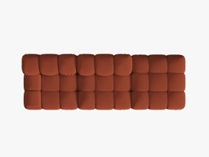 CANAPEA/COLTAR MODULAR BELLIS DREAPTA, 3 LOCURI, 282 CM, SCORTISORA 44, TAPITERIE DIN CATIFEA 3D, DESIGN DEOSEBIT - Img 3