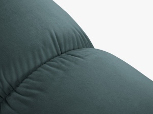 CANAPEA/COLTAR MODULAR BELLIS DREAPTA, 3 LOCURI, 282 CM, VERDE PETROL 87, TAPITERIE DIN CATIFEA, DESIGN DEOSEBIT - Img 8