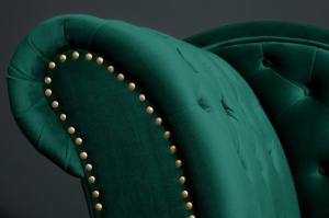 CANAPEA DE COLT/DIVAN CHESTERFIELD 170CM, VERDE SMARALD, ARTIM GROUP SELECTION - Img 5