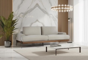 CANAPEA DEOSEBITA, COD 10007, DIN TEXTIL, DE CULOARE GRI DESCHIS, ARTIM GROUP SELECTION
