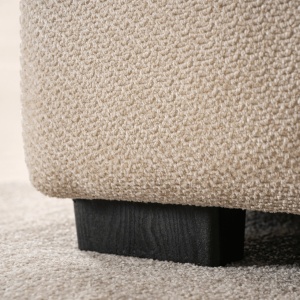 CANAPEA ELEGANTA 3 LOCURI, ARTIM MEBLE, MATERIAL TEXTIL SI LEMN, CULOARE CREM, STIL MODERN - Img 4