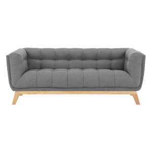 CANAPEA EVARIST, GRI/STEJAR, DIN TEXTIL SI LEMN, STIL MODERN, TK - Img 6