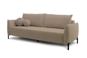 CANAPEA EXTENSIBILA AURORA BEJ GRUPA III, CONFECTIONATA DIN METAL, TEXTIL SI SPUMA POLIURETANICA, STIL MODERN - Img 2