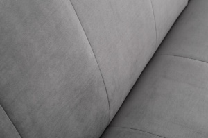 CANAPEA EXTENSIBILA, DIVANI II 215 CM, DIN CATIFEA GRI ARGINTIU, COD 40087 STIL MODERN - Img 4
