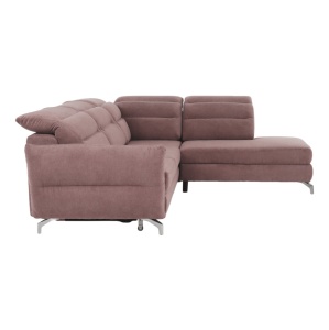 CANAPEA GREG, MODEL DREAPTA, ROZ/MOV, DIN TEXTIL/STOFA, EXTENSIBIL, SPATIU DEPOZITARE, STIL MODERN, TK - Img 6
