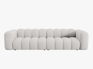 CANAPEA LUPIN, 4 LOCURI, 288 CM, GRI DESCHIS 06, TAPITERIE CHENILLE, DESIGN DEOSEBIT - Img 2