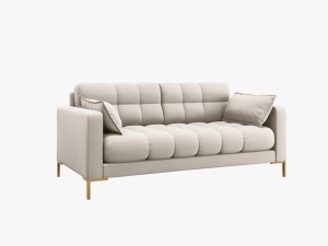 CANAPEA MAMAIA, 2 LOCURI, 152 CM, BEJ 04/AURIU, TAPITERIE DIN STOFA FINA, DESIGN DEOSEBIT
