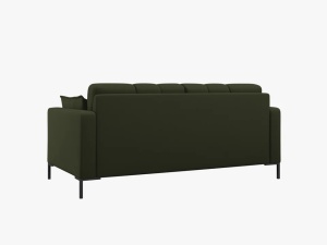 CANAPEA MAMAIA, 2 LOCURI, 152 CM, VERDE 39/NEGRU, TAPITERIE DIN STOFA FINA, DESIGN DEOSEBIT - Img 3
