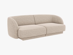 CANAPEA MILEY, 2 LOCURI, 180 CM, BEJ INCHIS 30, TAPITERIE CHENILLE, DESIGN DEOSEBIT