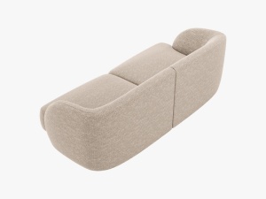 CANAPEA MILEY, 2 LOCURI, 180 CM, BEJ INCHIS 30, TAPITERIE CHENILLE, DESIGN DEOSEBIT - Img 2