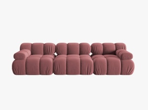 CANAPEA MODULARA BELLIS, 3 LOCURI, 282 CM, DIVERSE CULORI SI MATERIALE, DESIGN DEOSEBIT