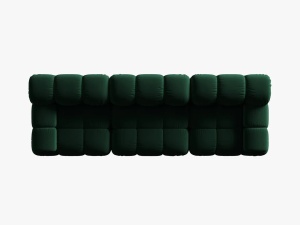 CANAPEA MODULARA BELLIS, 3 LOCURI, 282 CM, VERDE 38, TAPITERIE DIN CATIFEA, DESIGN DEOSEBIT - Img 4