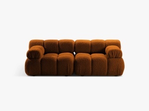 CANAPEA MODULARA BELLIS, CU 2 LOCURI, CARAMIZIE, CU TAPITERIE DIN BOUCLE ROLF, MICADONI
