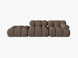 CANAPEA MODULARA BELLIS, PE STANGA, MARO, CU TAPITERIE DIN TEXTIL 3D SONIC, MICADONI