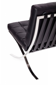 CANAPEA NEAGRA DIN PIELE NATURALA BARCELON PRESTIGE PLUS STIL MODERN - Img 7