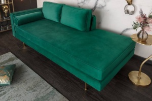 CANAPEA/ PAT DE ZI, DIVAN 195CM, CATIFEA VERDE, DESIGN RETRO, ARTIM SELECT GROUP