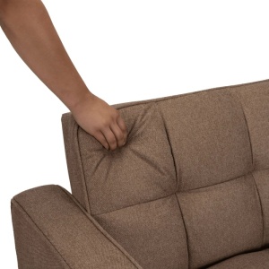 CANAPEA RABATABILA, ARTIM MEBLE, REALIZAT DIN MATERIAL TEXTIL MARO SI METAL, STIL MODERN - Img 12