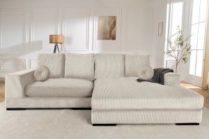 CANAPEA STANGA/DREAPTA, BABYLON 270CM, MATERIAL RAIAT, CULOARE BEJ, ARTIM GROUP SELECTION