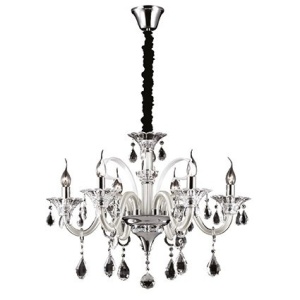 CANDELABRU CRISTAL COLOSSAL SP6, IVORY, DESIGN CLASIC, IDEAL LUX