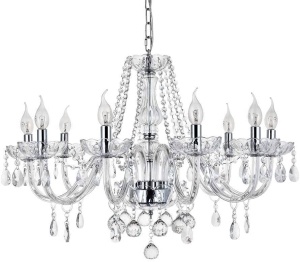 Candelabru cu lampă de cristal 300 750