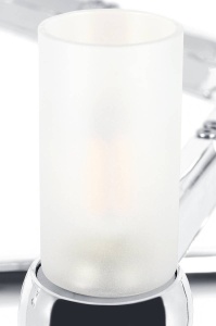 CANDELABRU CU LED-URI ATOMIC, CROM, DIN METAL, STIL MODERN, B2 - Img 4