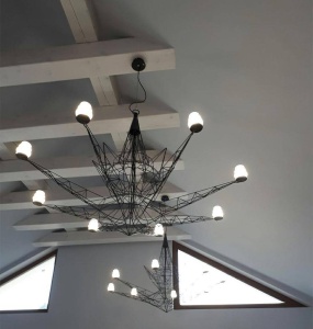 CANDELABRU ESTRELLA 150, NEGRU, DIN METAL, STIL MODERN, B2 - Img 7