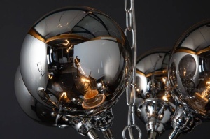CANDELABRU GALAXY, DIN METAL SI STICLA - Img 4