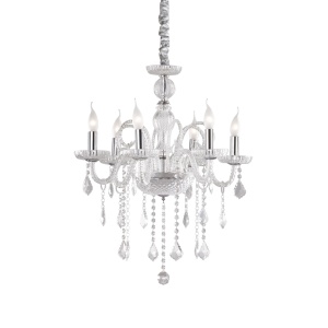 CANDELABRU GIUDECCA SP6, TRANSPARENT, DIN STICLA, STIL CLASIC